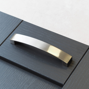 128mm 160mm 224mm Brushed Nickel Cabinet Bow Handles - 128mm