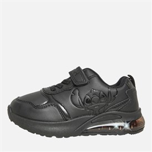 Lilo and Stitch Girls Light Up School Trainers Black