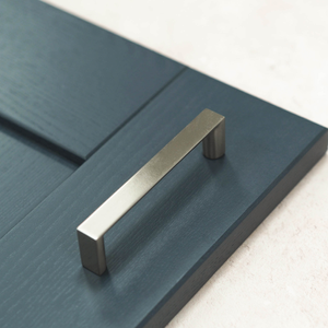 Brushed Nickel Slim Square Cabinet Handles in 5 Sizes - 96mm