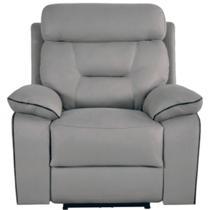 Foster Light Grey Fabric Electric Recliner Armchair