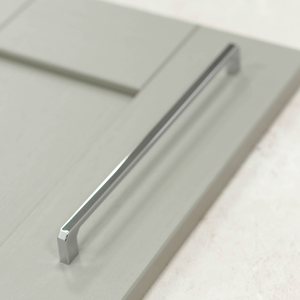 Polished Chrome Angular Squared Cabinet Handles in 5 Sizes - 256mm Handle