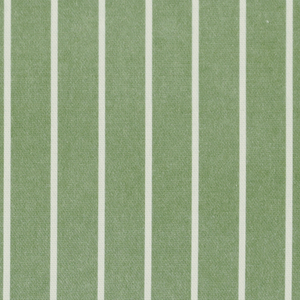 ANTE DECOR Burgess Printed Cotton Stripe Fabric Green