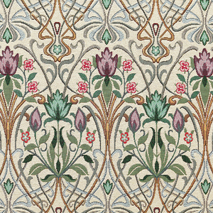 ANTE DECOR Alexandra Woven Jacquard Fabric Green