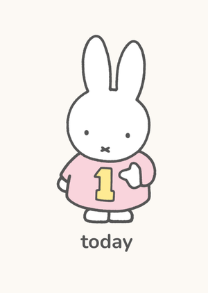 Miffy One Today Birthday Card