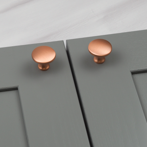 Circular Satin Copper Cabinet Knob