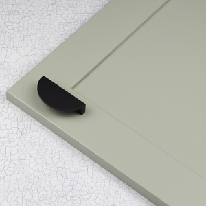Matt Black Half Moon Kitchen Door Handle