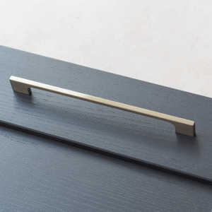 Brushed Nickel Slim Cabinet Pull Handles in 5 Sizes - 224mm