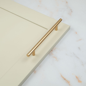 Brass Gold Cabinet T Bar Slim Handles in 3 Sizes & Matching Pull Knob - 160mm Handle