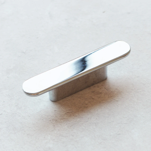 Polished Chrome Cabinet Long Slim Pull Handle 32mm Centres
