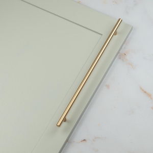 Brass Gold Cabinet T Bar Slim Handles in 3 Sizes & Matching Pull Knob - 320mm Handle