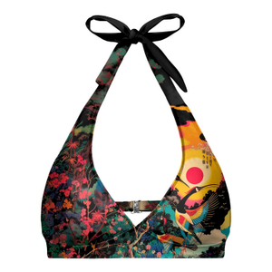 Japanese Heron Halter Neck Bikini Top (M)