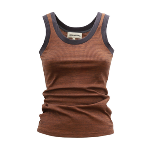 Rib Tank Top Brick-Brown (S)