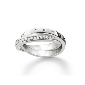 Silver "Together Forever" Womens Ring