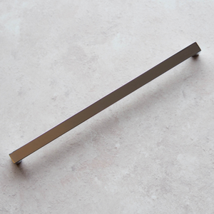 Polished Chrome Long Slim Square Cabinet D Handles in 3 Sizes - 224mm Handle