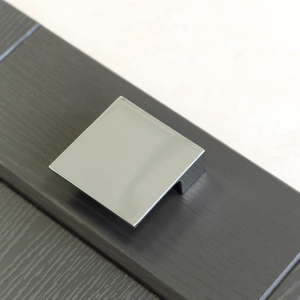 Polished Chrome Modern Cabinet Square Flat Pull Handle 32mm Centres
