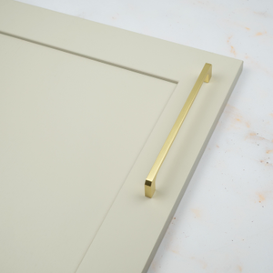Brushed Brass Angled D-Bar Handles in 4 Sizes - 192mm Handle