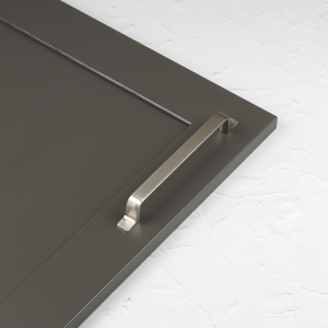 Brushed Nickel Strap Style Modern Cabinet Bar Handle 128mm & 160mm Centres - 160mm Handle