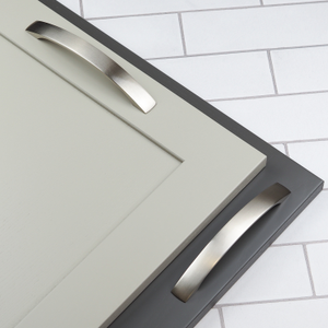 Brushed Nickel Cabinet Bow Handle with 160mm Centres