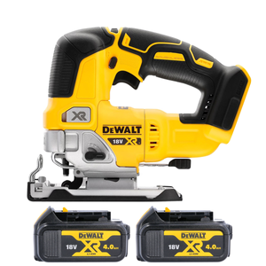 DeWalt DCS334 18V XR Cordless Brushless Top Handle Jigsaw With 2 x 4.0Ah Batteries