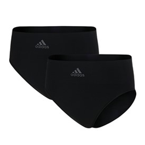 adidas Womens Sport Active Seamless Micro Stretch Two Pack High Leg Briefs Black
