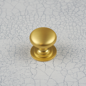 Dark Brushed Brass 64mm Cup Handle & Matching Knobs - 42mm Knob