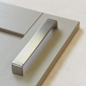 Brushed Nickel Cabinet Smooth Edged D Handles 160mm &amp; 192mm - 192mm