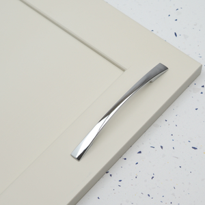 Polished Chrome Slim Bow Handles with 128mm or 160mm Centres - 128mm Handle