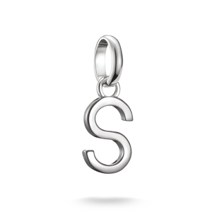 Connect Silver Letter S Charm Pendant