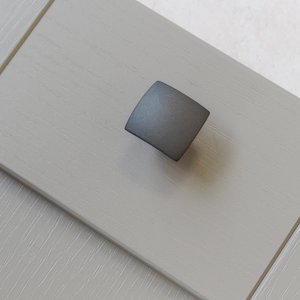 Dark Grey Curved Cabinet D Bar Handles 128mm, 160mm Centres & Knob - Knob