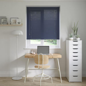 Oxford Blue Venetian Blinds 25mm: 550mm x 1630mm Recess