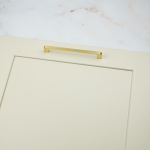 Brushed Brass Angled D-Bar Handles in 4 Sizes - 160mm Handle