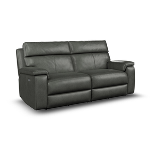 Selby 3 Seater Power Recliner Sofa in Virgo Lead Leather