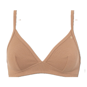The Organic Cotton Easy Does It Bralette - Mocha (XL)