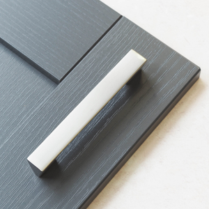 160mm Brushed Nickel Square Chunky Angular D Handle