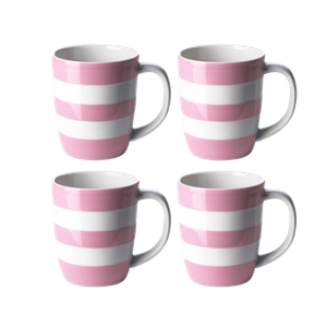 Set of 4 Summer Rose Mugs, 12oz/34cl