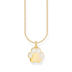 Gold Plated Paw Print Necklace