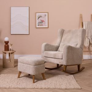 Harper Wingback Rocking Chair & Footstool