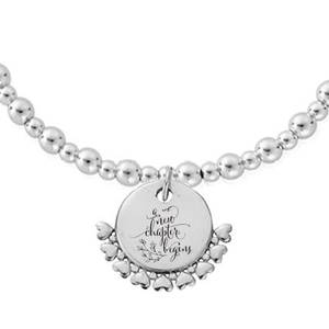 Silver A New Chapter Personalised Heart Didi Bracelet