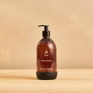 Reusable Amber Glass Dispenser (empty) - Hand wash 500ml