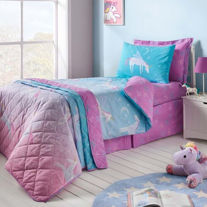 DOUBLE DUVET COVER Unicorn Bows