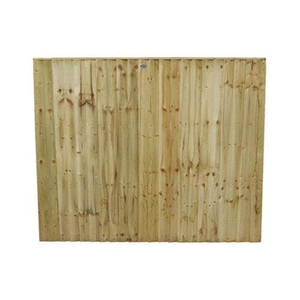 5ft Featheredge Oxford Panel (1530mm x 1830mm) - Pressure Treated Green Timber