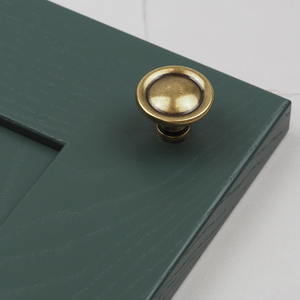 Antique Brass Traditional T-Bar Handles & Matching Knob - 31mm Knob