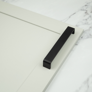 Matt Black Square D-Bar Handles in 4 Sizes - 192mm Handle