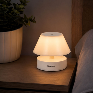 Kingavon Colour Changing LED Touch Table Lamp – Portable Mood and Night Light for Bedroom, Nursery or Office