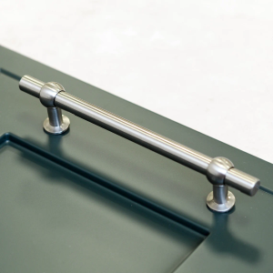Brushed Nickel Wrap Around Clasp Cabinet T Bar Handle 160mm Centres