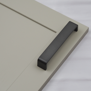 Dark Grey Square D-Bar Handles in 4 Sizes - 160mm Handle