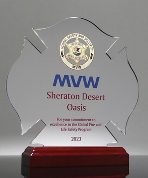 Acrylic Maltese Cross Trophy - Full Color