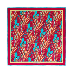 Madagascar Silk Bandana - Red