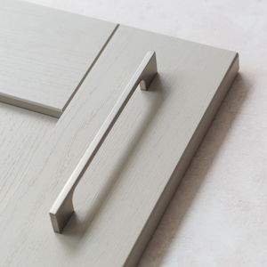 Brushed Nickel Slim Cabinet Pull Handles in 5 Sizes - 128mm