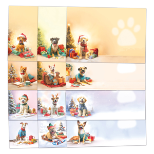 Santa Paws Insert Papers, 24 sheets